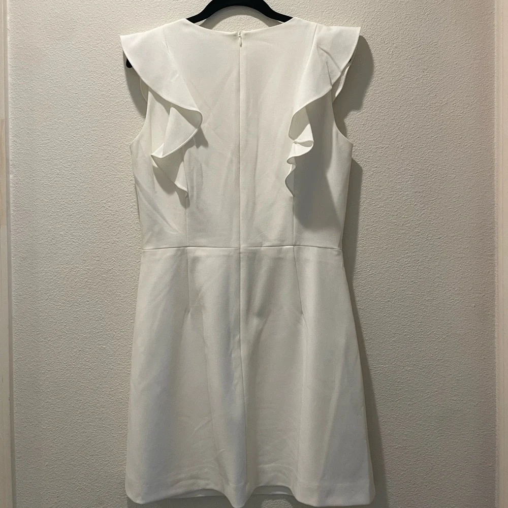 French Connection Ivory Ruffle Mini Dress - Picture 4 of 4